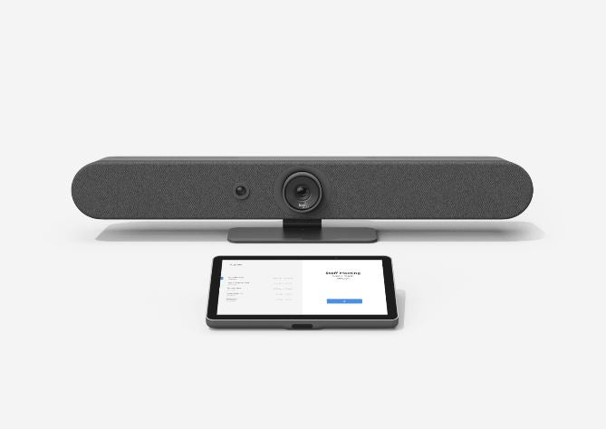 LOGITECH RALLY BAR MINI + TAP IP Graphite 2-year limited hardware warr ...