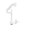 Brateck LDT81-C012P-W NOTEWORTHY POLE-MOUNTED HEAVY-DUTY GAS SPRING MONITOR ARM For most 17'~49' Monitors, Fine Texture White (LS)