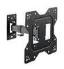 BrateckEconomical Full-Motion TV Wall Mount For 23'-43' Fit Curved TV up to 30KG, VESA 100x100,100x200,200x100,200x200 Fine Texture Black
