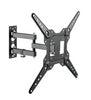Brateck LPA68-443 Economical Full-Motion TV Wall Mount, Fit Screen Size: 23'-55' Up to 30 KG, Fine Texture Black,382x430x430mm (new)