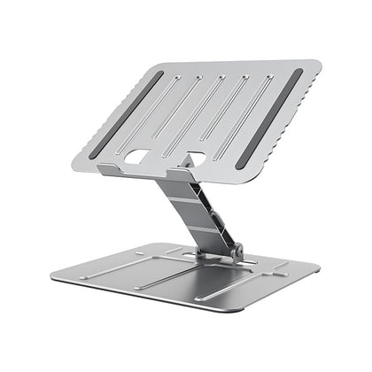 Brateck Foldable Stepless Adjustable Laptop Riser For 10'-17.3' laptops & tablets (Silver)
