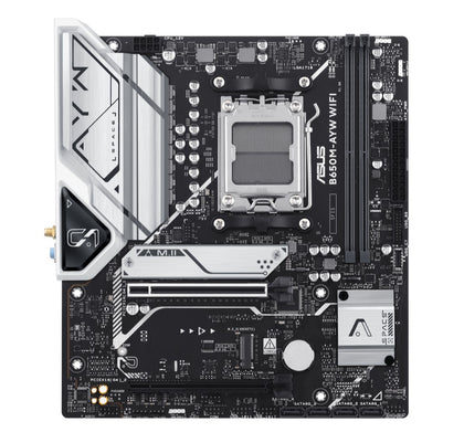 (SI Only, Non Retail) ASUS AMD B650M-AYW WIFI-SI Micro-ATX Motherboard, 2x DDR5 Up to 96GB, WIFI 6