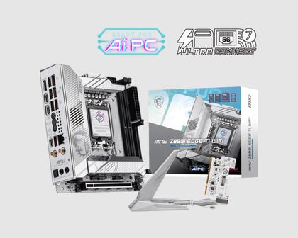 MSI MPG Z890I EDGE TI WIFI m-ITX MB, INTEL Z890, 2x DDR5 128GB, 1x HDMI, 1x PCI-E x16 slot, 4x M.2, 2x SATA, 2x USB 2.0, 2x USB C,