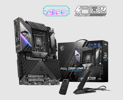 MSI MEG Z890 UNIFY-X, INTEL Z890, 2x DDR5 128GB, 3x PCI-E x16 slot, 1x PCI-E x1, 6x M.2,6x SATA,  4x USB 2.0, Intel® Killer™ BE1750x Wi-Fi 7