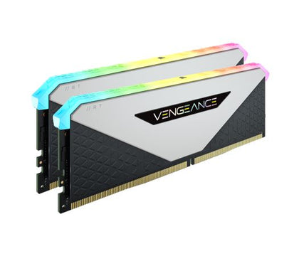 (LS)Corsair Vengeance RGB RT 32GB (2x16GB) DDR4 3600MHz C18 18-22-22-42 White Heatspreader Desktop Gaming Memory for AMD
