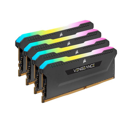 (LS) Corsair Vengeance RGB PRO SL 32GB (4x8GB) DDR4 3200Mhz C16 Black Heatspreader Desktop Gaming Memory