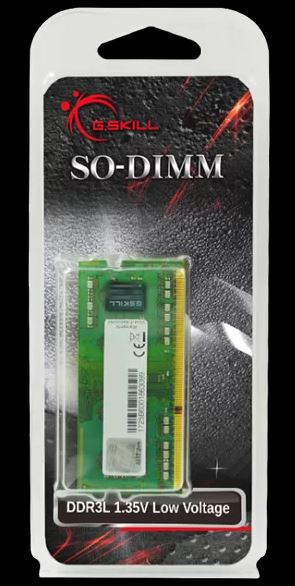 G.SKILL F3-1600C11S-8GSL GB (1 x 8GB)/ PC3-12800 / DDR3 1600 MT/s/ Timings 11-11-11-28/ Voltage 1.35 V/ N