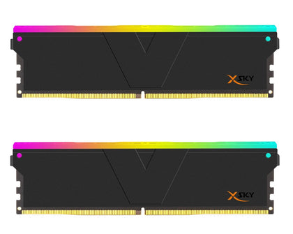 V-Color DDR5 32GB (16GBx2) 6000MHz MANTA XSKY RGB U-DIMM 1.25V (BLACK)