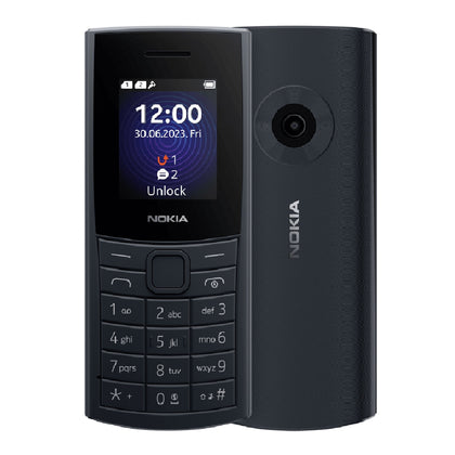 Nokia 110 4G 128MB - Midnight Blue (1GF018NPE1L01)*AU STOCK*, 1.8', 48MB/128MB, Dual SIM, 1450mAh, 2 Years Warranty