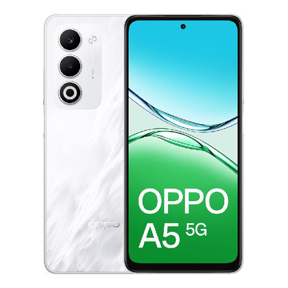 Oppo A5 5G 128GB - Mist White (CPH2735AU White)*AU STOCK*, 6.67', HD+, 120Hz, 4GB/128GB, 50MP/8MP, Dual SIM, 6000mAh,IP65, 2 Years Warranty