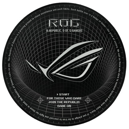 ASUS ROG Cosmic Mat II, floor mat, black, 87% rubber, 13% polyester, 117 cm length