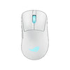 ASUS ROG Keris II Origin Gaming Mouse Moonlight White, ROG Micro Switch II, USB/Bluetooth/RF 2.4GHz, 8000 Hz, AURA Sync, 2 m paracord