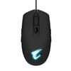 Gigabyte AORUS M2 Optical Gaming Mouse USB Wired 6200 dpi 12K fps 50g 3D Scroll 50 million click Matte Black RGB Fusion On-the-fly DPI Adjustment