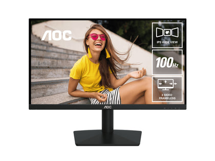 AOC 23.8' 120Hz IPS Monitor: 1080p IPS, 120Hz refresh, 1ms MPRT, 250 nits, 178° view, HDMI/VGA, sRGB 118%, tilt adjustable, VESA mountable