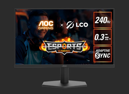 AOC27' IPS FHD, 240Hz, HDR10, 1H1DP, Adaptive Sync,Low input lag,Gaming mode,Dial Point,Shadow  Control,Low blue mode, Gaming Monitor