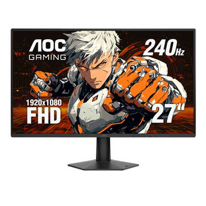 AOC 27G50Z, 27', IPS, FHD 1920x1080, 240Hz, 0.5ms, 300nits, DisplayPort 1.4, HDMI 2.0, VESA mount