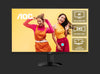 AOC 27' 4K 3840 x 2160 (UHD), IPS 60Hz, 4ms, HDR10,Low Blue Mode,HDMI 2.0 × 2, DisplayPort 1.4 × 1, Office and Home Monitor