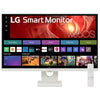 LG 27' 4K UHD IPS Smart Monitor: 3840×2160  (4K UHD), 5 ms response time, 60Hz refresh, ~400‑nit brightness, USB‑C / HDR400, height/tilt pivot stand