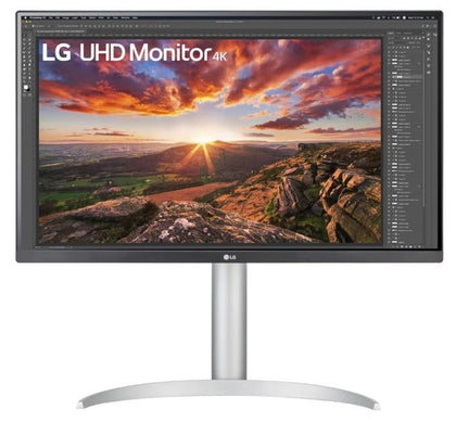 LG 27' IPS 5ms 4K UHD HDR400 FreeSync 3-Side Borderless Monitor w/ArcLine HAS - HDMI,DP, USB Type-C, Speaker, VESA 100mm, Height Adjustable (LS)