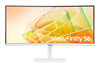 Samsung 34' ViewFinity S65TC UWQHD Curved Monitor 100Hz 3440x1440 21:9 5ms HDR10 1000R DP HDMI USB-C Hub LAN VA Tilt HAS Swivel VESA White 3YR