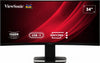 ViewSonic 34' Curved Docking Monitor with KVM Switch – 3440×1440 VA, 1500R, 120Hz, HDR10, USB-C 65W, DP, HDMI, RJ45, 3x USB-A, KVM, sRGB 121%