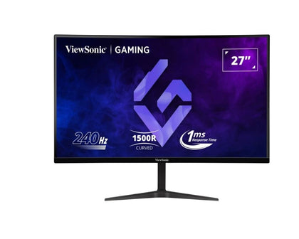 ViewSonic 27' Curved 240Hz 1ms FHD Ultra Smooth 1500R Adaptive - AMD Free Sync Premium, VX2719-PC-MHD Gaming Monitor