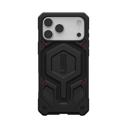 UAG Monarch Pro MagSafe Kevlar Apple iPhone 17 Pro (6.3') Rugged Case - Kevlar Black (114513113940), 25ft. Drop Protection (7.6M), 10 Years Warranty