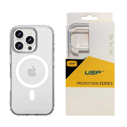 USP Apple iPhone 17 (6.3') Clear Rock Shockproof Case with MagSafe - Ultra-Thin, Lightweight, Non-Slip, Strong And Durable Materials, 3 Year Warranty
