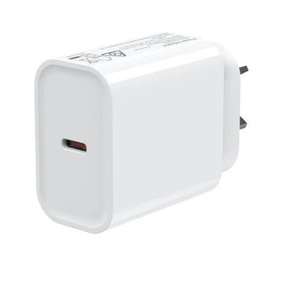 USP 45W GaN Single USB-C PD Power Adapter - White, Compact Design, Smart and Reliable, Built-in Safety Protection, 5 Years Warranty