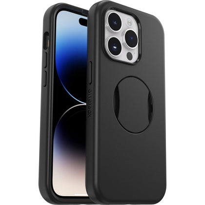 OtterBox OtterGrip Symmetry MagSafe Apple iPhone 14 Pro Case Black - (77-89348), Antimicrobial, DROP+ 3X Military Standard, 7 Years Warranty