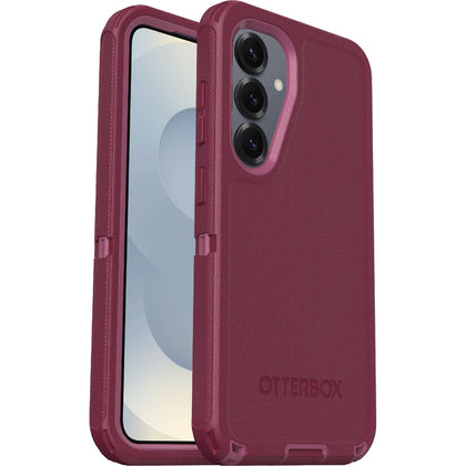 OtterBox Defender Samsung Galaxy S25+ 5G (6.7') Case Foxberry Pink-(77-97616),DROP+ 7X Military Standard,Wireless Charging Compatible,7 Years Warranty