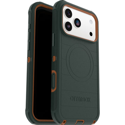 OtterBox Defender Pro MagSafe Apple iPhone 17 Pro Max (6.9') Case Green Intrigue - (77-98400), DROP+ 7X Military Standard, Tri-Layer, 7 Years Warranty