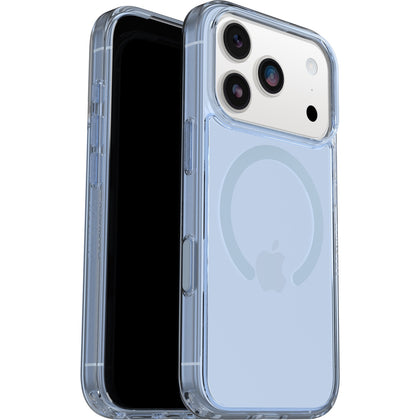 OtterBox Symmetry Clear MagSafe Apple iPhone 17 Pro (6.3') Case Blue Bliss (Clear) - (77-98849), DROP+ 3X Military Standard, 7 Years Warranty