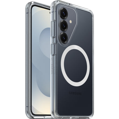 OtterBox React Magnets Samsung Galaxy S26 5G (6.3') Case Clear - (77-99941),DROP+ Military Standard,Raised Edges,7 Years Warranty