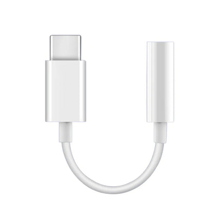 USP Type C to Aux 3.5mm DAC Headphone Jack Adapter - White (ALTAC), Lightweight & Portable, Corrosion Resistance, 2 Years Warranty