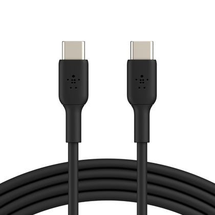 Belkin BoostCharge USB-C to USB-C Cable (1m/3.3ft) - Black (CAB003bt1MBK),480Mbps,8K+ bend,Samsung Galaxy,iPad,MacBook,Google,OPPO,Nokia,2YR