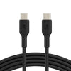 Belkin BoostCharge USB-C to USB-C Cable (1m/3.3ft) - Black (CAB003bt1MBK),480Mbps,8K+ bend,Samsung Galaxy,iPad,MacBook,Google,OPPO,Nokia,2YR