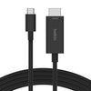 Belkin Connect USB-C™ to HDMI Cable 2M - Black (AVC012bt2MBK), Supports resolutions up to 8K 60Hz and HDR10+, Plug and Play