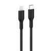 Belkin Boostcharge Pro Braided Lightning to USB-C Cable (2M) - Black (CAA022FQ2MBK),3A/15W, 480Mbps,350K+ Bends,Apple, MFI-Certified, 2 Years Warranty