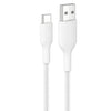 Belkin BoostCharge Pro Braided USB-C to USB-A Cable (1M) - White (CAB022fq1MWH), 3A/15W, 480Mbps, 350K+ Bends, Apple,USB-IF Certified,2 Years Warranty