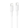 Belkin BoostCharge Pro Braided USB-C to USB-C Cable (2M) - White (CAB004bt1MBK), 3A/60W, 480Mbps, 30K+ Bends, Apple,USB-IF Certified, 2 Years Warranty