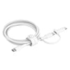 Belkin BoostCharge Pro 2-in-1 Cable With USB-C and Lightning Connector - White(CAC003fq1.5MWH), 480Mbps, Lightning Connector Adaptor, 2 Years Warranty