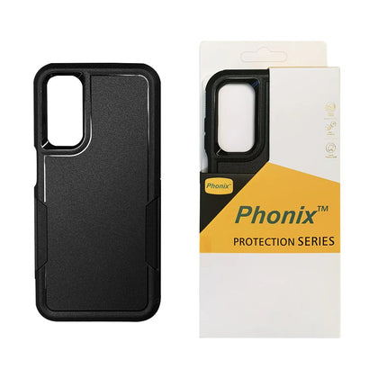 Phonix Rugged Samsung Galaxy A15 5G (6.5') Armor Light Case Black - No-Slip, Sleek, Drop-Protection, Strong & Durable, 3 Years Warranty