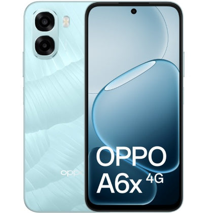 OPPO A6x 4G 128GB - Ice Blue (CPH2819AU Ice Blue)*AU STOCK*, 6.75', HD+, 120Hz, 4GB/128GB, 13MP/5MP, Dual SIM, 6100mAh, 2 Years Warranty