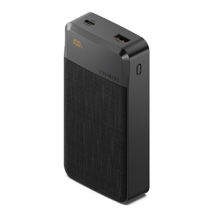 Cygnett ChargeUp Reserve 3rd Gen 20K mAh Power Bank-Black(CY4766PBCHE),Triple Port(Dual USB-C 30W/15W + 1xUSB-A 18W),40cm USB-C Cable,2 Years Warranty