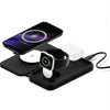 Cygnett MagTravel Qi2.0 2-in-1 Wireless Charger - Black (CY5138WIRDE), 1.2M USB-C Cable,15W, Compact and lightweight, 2 Years Warranty