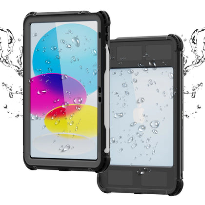 USP Apple iPad Air (11') (M2) (6th Gen) / iPad (10.9') (5th/4th Gen)WaterProof Case Black - IP68, Reliable & Durable, Drop Protection,5 Years Warranty