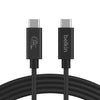 Belkin Connect USB4 Cable (2M/6.6ft) Black - (INZ004BT2MBK), Thunderbolt 4,Thunderbolt 3, USB 3.2, USB 3.0,& USB 2.0 Devices Up To 20 Gbps Speed