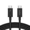Belkin Connect Thunderbolt 5 USB-C to USB-C Cable (1M) - Black (INZ005fq1MBK), 5A/240W, 80Gbps, 8K or 4K@540Hz, Durable, 2 Years Warranty