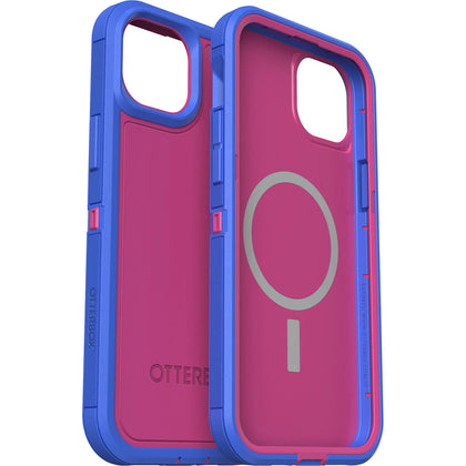 OtterBox Defender XT MagSafe Apple iPhone 14 Plus Case Blooming Lotus (Pink) - (77-89112), DROP+ 5X Military Standard, Raised Edges, 7 Years Warranty